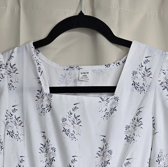 Floral White Kids Pajamas - Picture 2 of 3